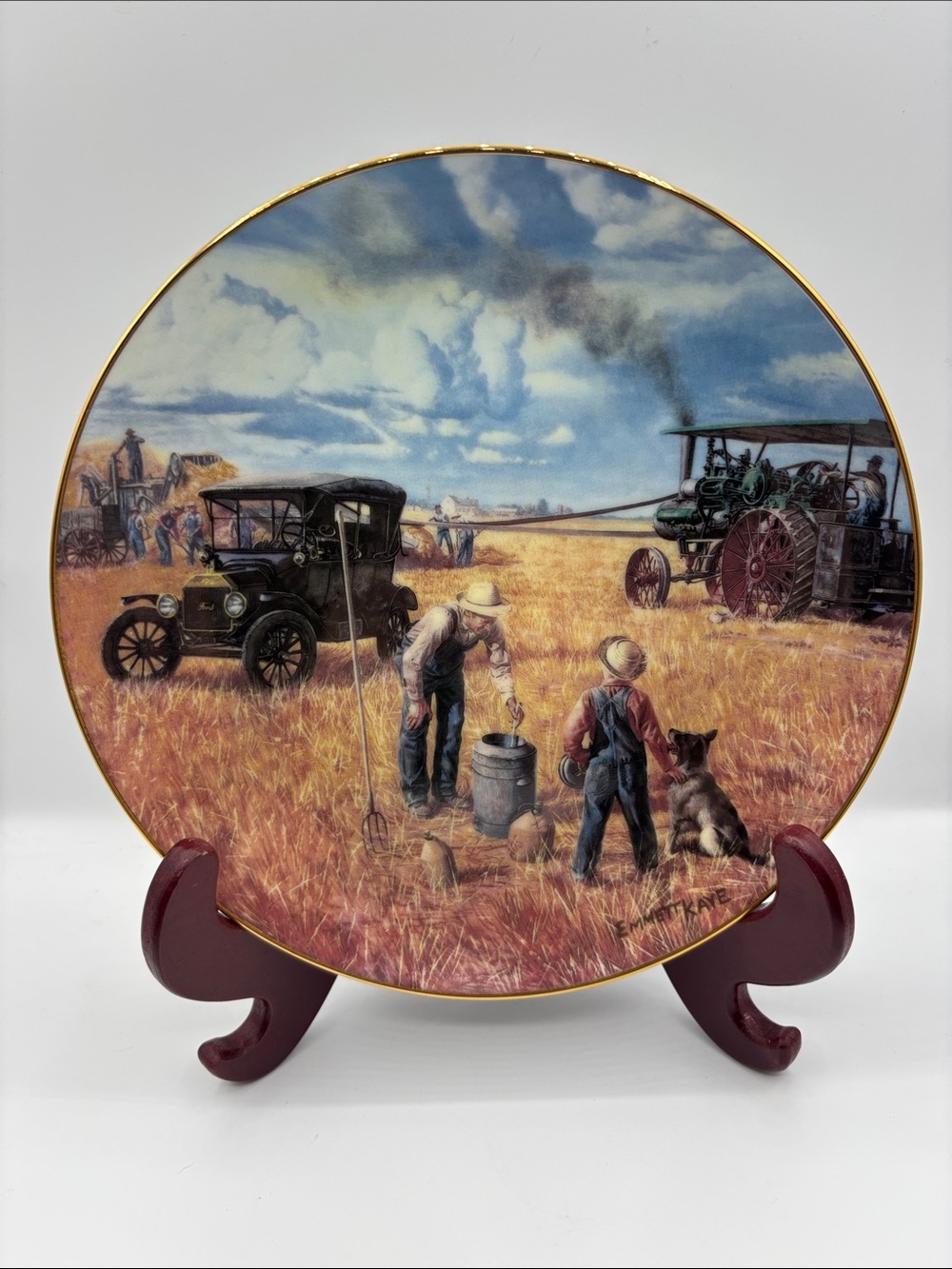 Bountiful Harvest Plate - Farming of the Heartland Series - Danbury Mint